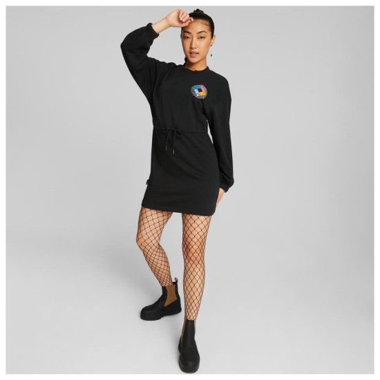Puma Γυναικείο φόρεμα Sportswear Crew Neck Dress Puma Γυναικείο φόρεμα Sportswear Crew Neck Dress